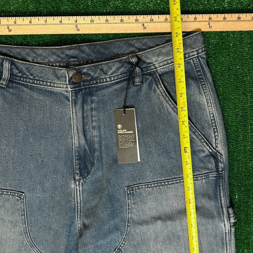 Timberland x AE Denim Double Knee Baggy Carpenter Jeans Blue 34x34